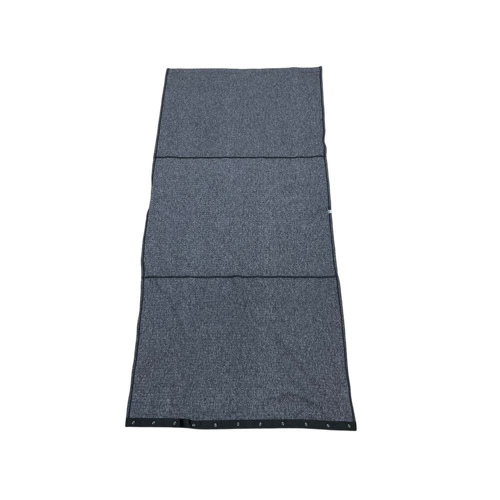 Lululemon Full Snap Vinyasa Infinity Scarf Heathered Gray/Black OS Stretchy - Picture 3 of 6